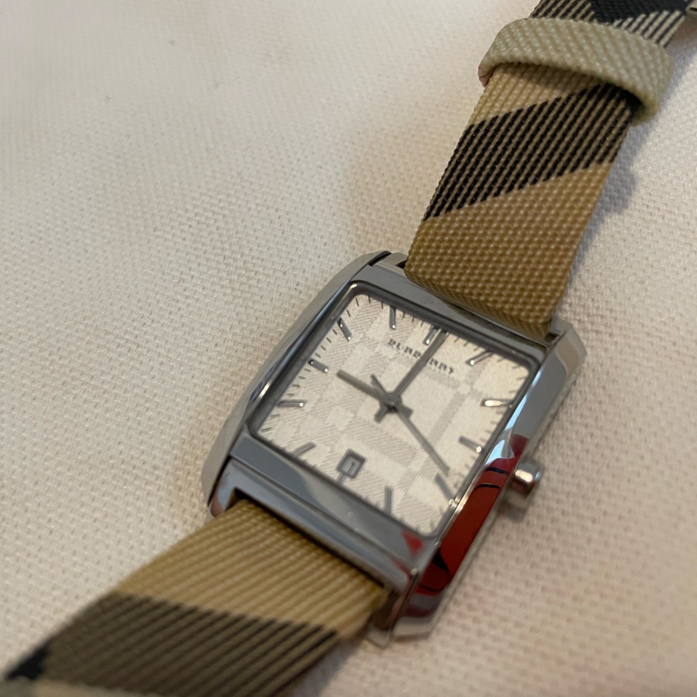 Burberry ladies check watch